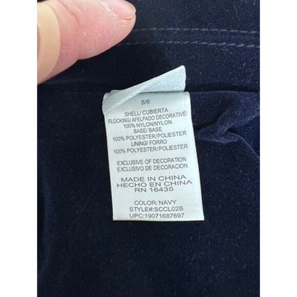 "DISNEY" Frozen 2, Velvet,Embroidered,Girls Jacket,SZ 5/6, Asymmetrical Zipper - Picture 9 of 9